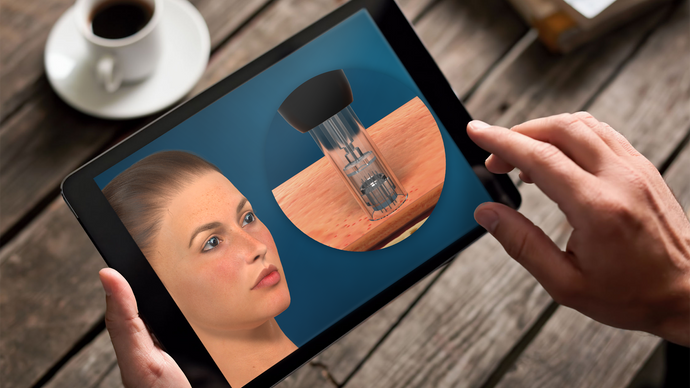 Microneedling animation added to Plastic Surgery and Dermatology libraries