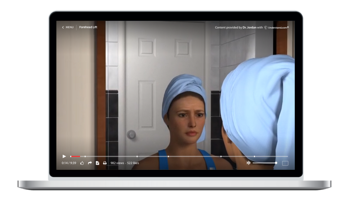 Forehead Lift Animation