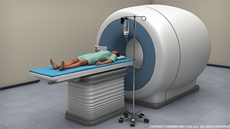Patient Receiving MRI Image