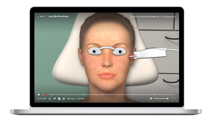 Laser Skin Resurfacing Animation
