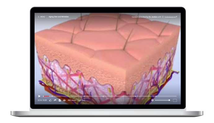 Aging Skin and Wrinkles Animation