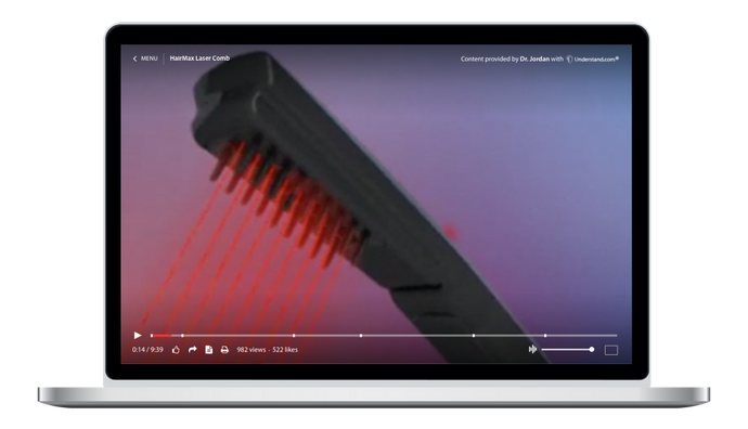 HairMax LaserComb Animation