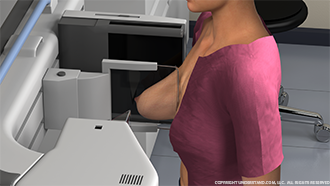 Woman Receiving Mammogram View 2 Image