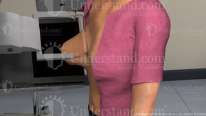 Woman Receiving Mammogram View 1 Image